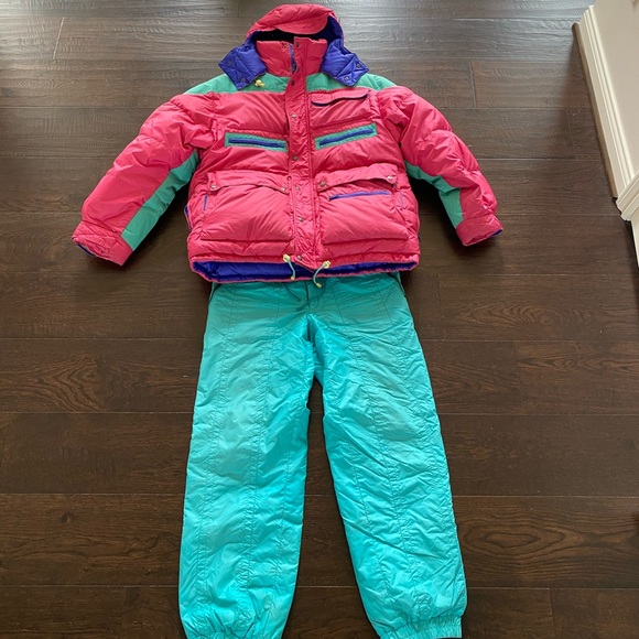 Other - Men’s Vintage Neon Ski Jacket & Pants